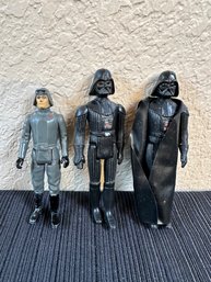 Three Star Wars Figures Darth Vader