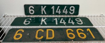 Lot Of 3 License Plates