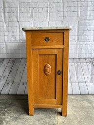 Antique Marble Top Side Table