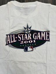 Seattle Mariners All Star Game 2001  T Shirt 'L' -NOS