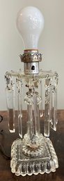 Antique Crystal Table Lamp.