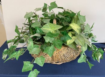 Faux Ivy Plant Basket.
