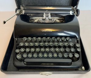 Portable Typewriter Corona