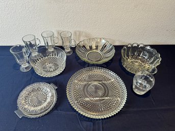Lot Of Misc Glass Kitchen Items