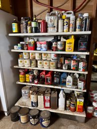 Huge Lot Oil And Paint Ect.