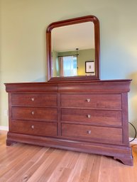 Durham Six Drawer Dresser With Mirror