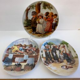 3-collector Plates By Jeanne Down's 'Friends Remember Series'
