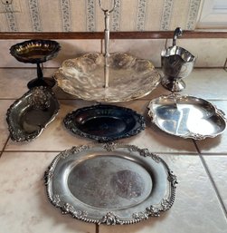 Lot Of 7 Silver Plate Serving Dishes