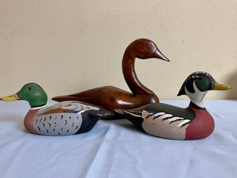 Three Wood Duck Decoys