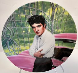 'Elvis Presley' Collector Plate Looking At A Legend'