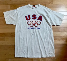 Bruce Jenner Autographed USA Olympic Team T-shirt