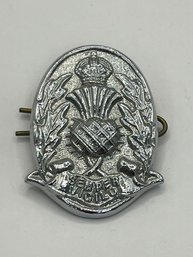 Vintage Scotland Semper Vigilo Police Force Cap Badge