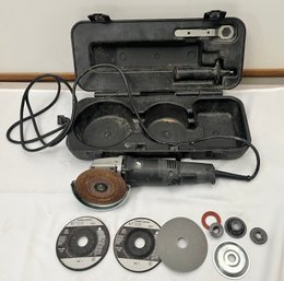 4.5 Inch Sears Angle Grinder, With Case Ans Wheels.