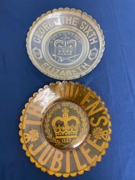 UK Coronation Plates 1937. & 1887