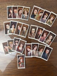 Complete Set Of 25 Cigarettes Cinema Star Cards From 1928.
