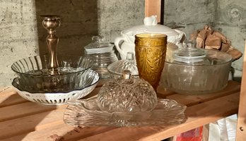 Lot Of Miscellaneous Glassware & Decor Items