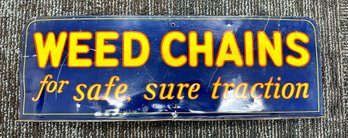 Weed Chains Metal Sign