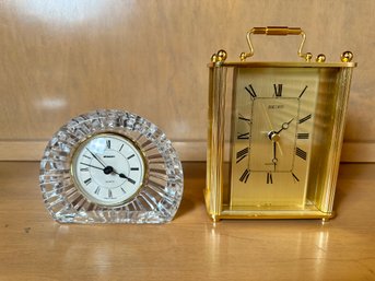 Two Desk Clocks Seiko And Staiger