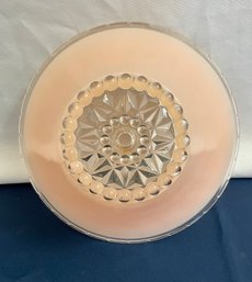 Vintage Pink Glass Ceiling Shade