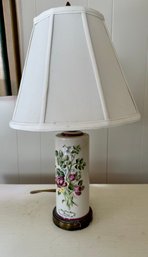Vintage Rose Ceramic Lamp