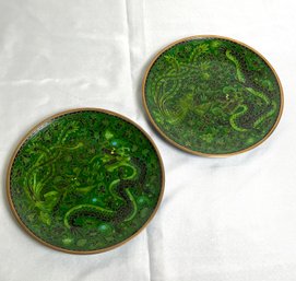 Vintage Chinese Dragon Plates