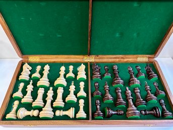 Heavy Wood Carved Chess Set