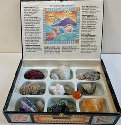 Collection Box With A Variety Of Rocks