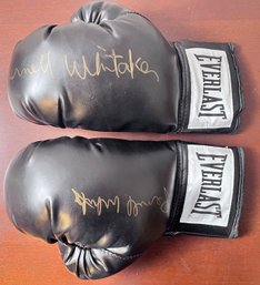 Pernell Whitaker Signed Boxing Gloves.