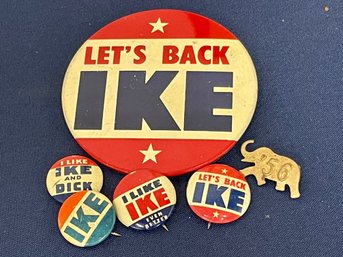 Lot Of IKE Political Buttons