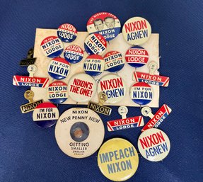 Lot Of Nixon Political Buttons