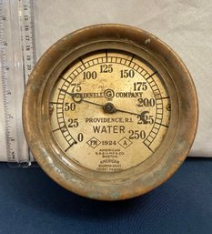 Grinnell Company 1924 Water Gage
