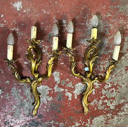 Gilded Gold Wall Sconce