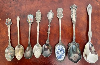 Lot Of 8 Collectors Spoons.