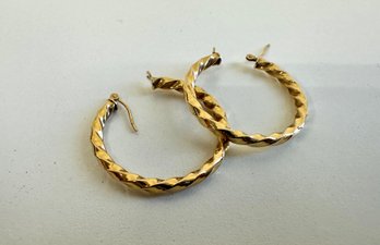 14k Gold Hoop Earrings