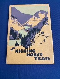 Vintage Pamphlet Of Kicking Horse Trail In Canada