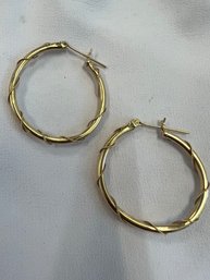 14K Gold Hoop Earrings