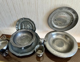 Lot Of Antique Pewter
