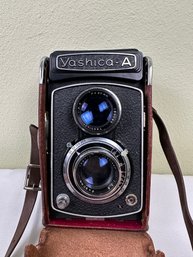 Yashica-A 1:3.5 80MM Medium Format With Leather Case