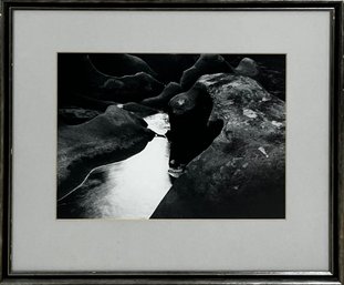 Framed Black And White Photography Of A River 1978 *Local Pick-Up Only*