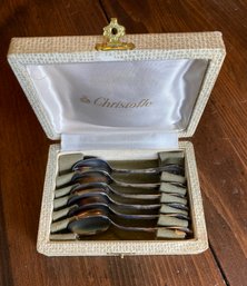 6 Silver Spoons By Christofle