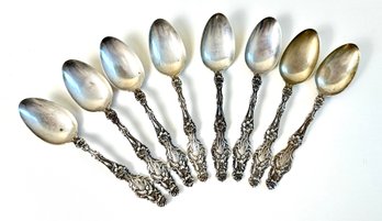 8 Sterling Monogramed Spoons