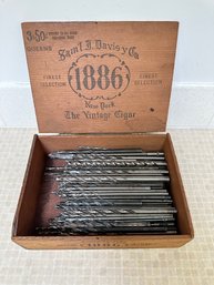 Cigar Box Of Drill Bits