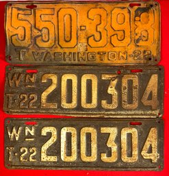 Vintage Washington License Plate