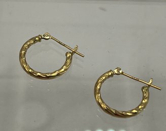14K Small Hoop Earrings