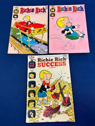 Three Richie Rich Comic Books