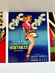 Lot Of Vintage Vegetable Labels