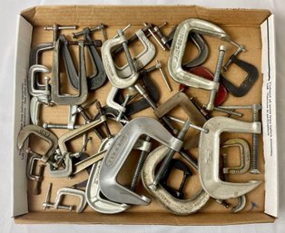 Lot Of C-clamps Various Sizes #1
