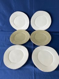 Lot Of 6 Crate & Barrel Plates.