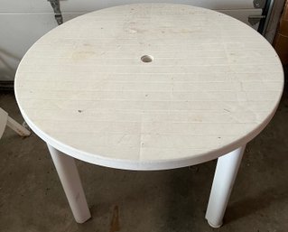 39 Inch Resin Patio Table.