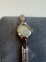 Ladies 14K-Biggs Hamilton Watch With Speidel Watch Band